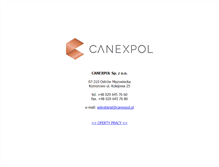 Tablet Screenshot of canexpol.pl